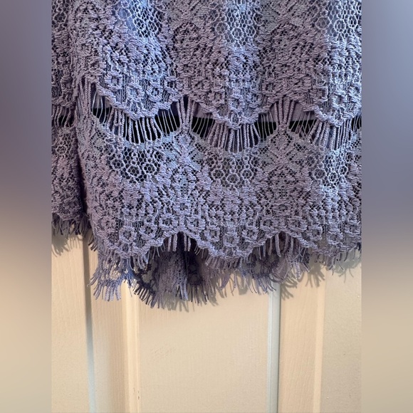 FREE PEOPLE Intimately MD Daydream Eyelash Lace Mini Dress Open Back Lined SEXY - Picture 5 of 16